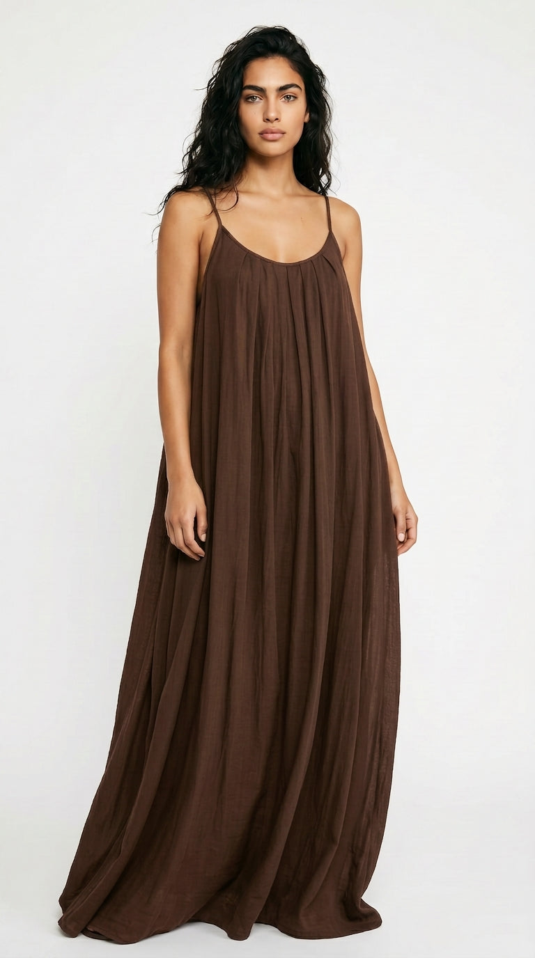 Women's Summer Maxi Dress – Spaghetti Strap Beach & Holiday Dress