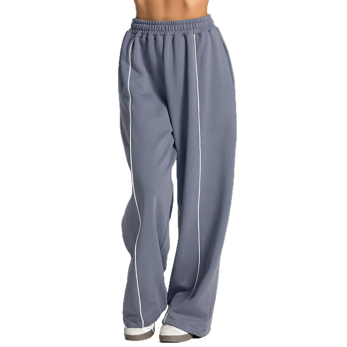 Women's Silk Blend Flared Yoga Pants High-Stretch Wide-Leg