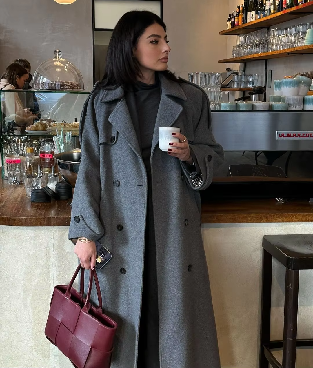 Women's Wool Trench Coat – Belted Winter Coat