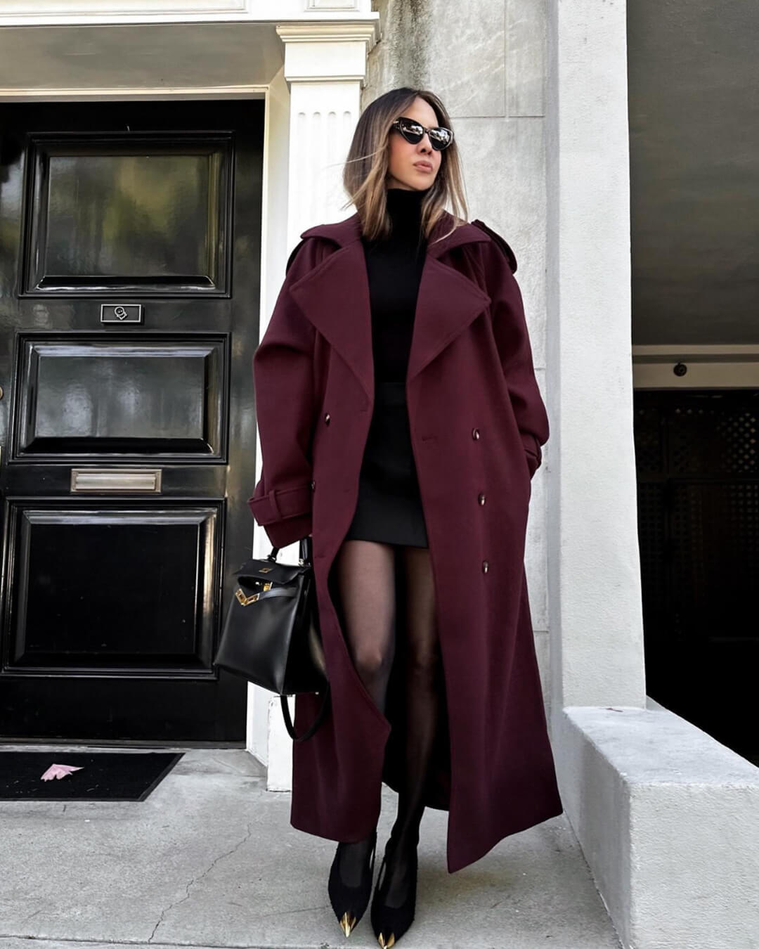 Women's Wool Trench Coat – Belted Winter Coat