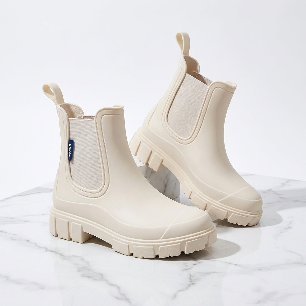 Women's Waterproof Chelsea Boots – Chunky Non-Slip Sole