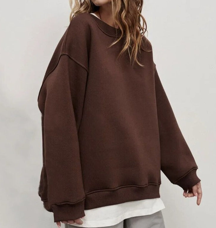 Women's Oversized Sweatshirt – Crew Neck Jumper