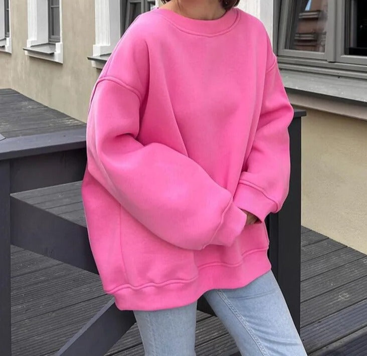 Women's Oversized Sweatshirt – Crew Neck Jumper