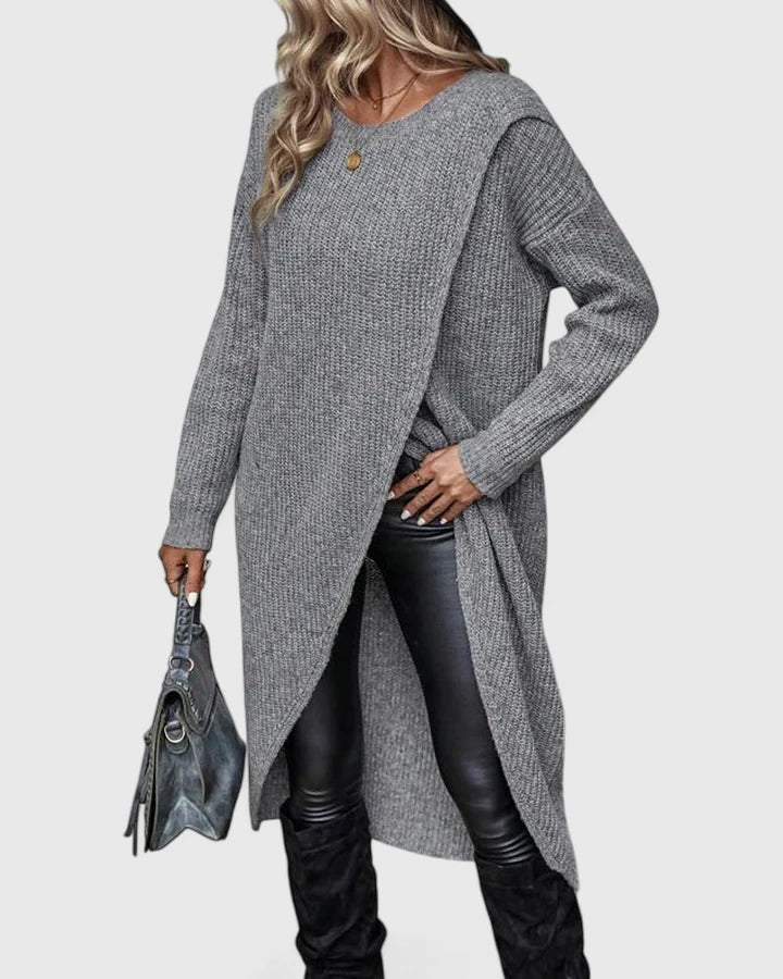 Women's Knit Wrap-Front Jumper Dress – Office