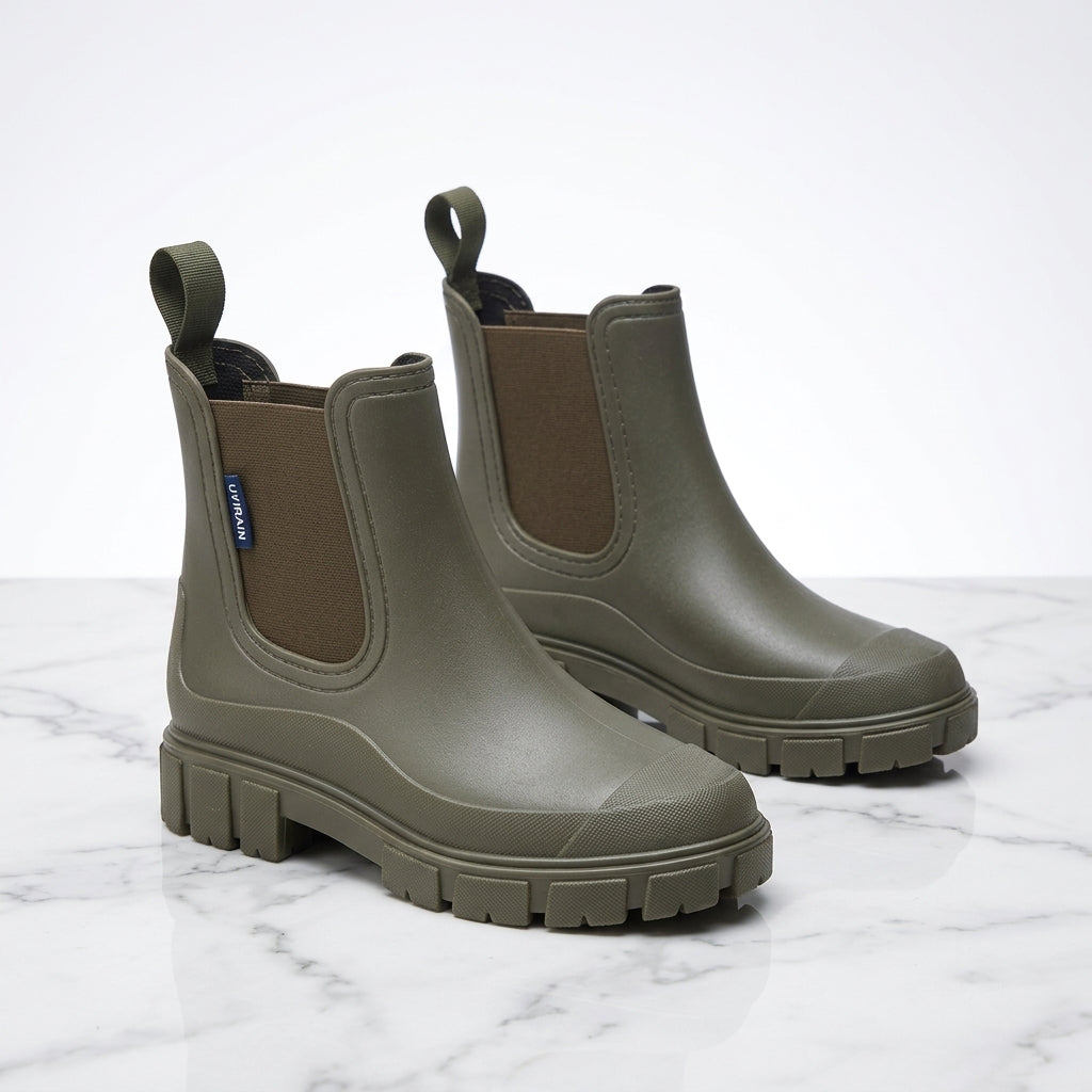 Women's Waterproof Chelsea Boots – Chunky Non-Slip Sole