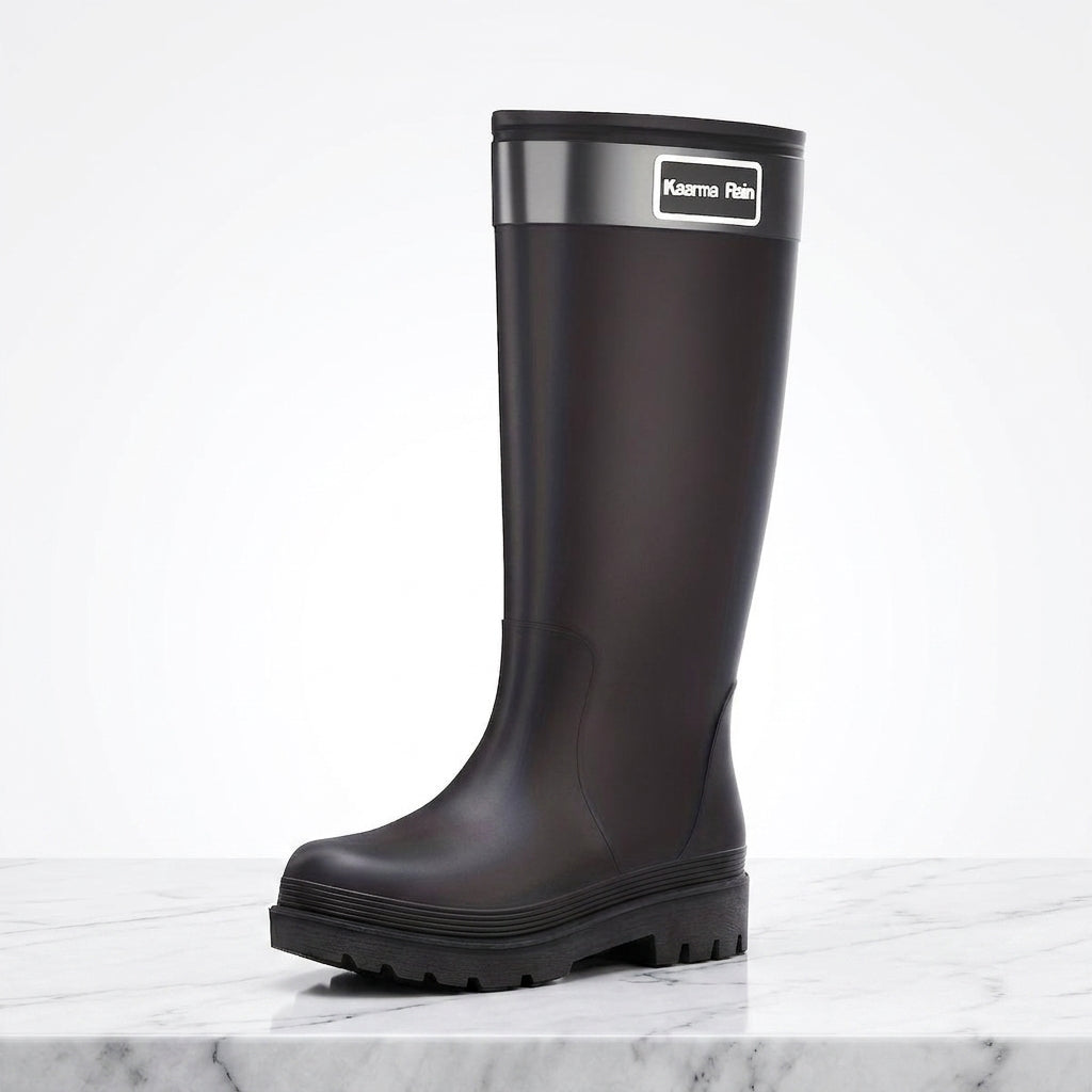 Women's Waterproof Knee-High Rain Boots – Non-Slip