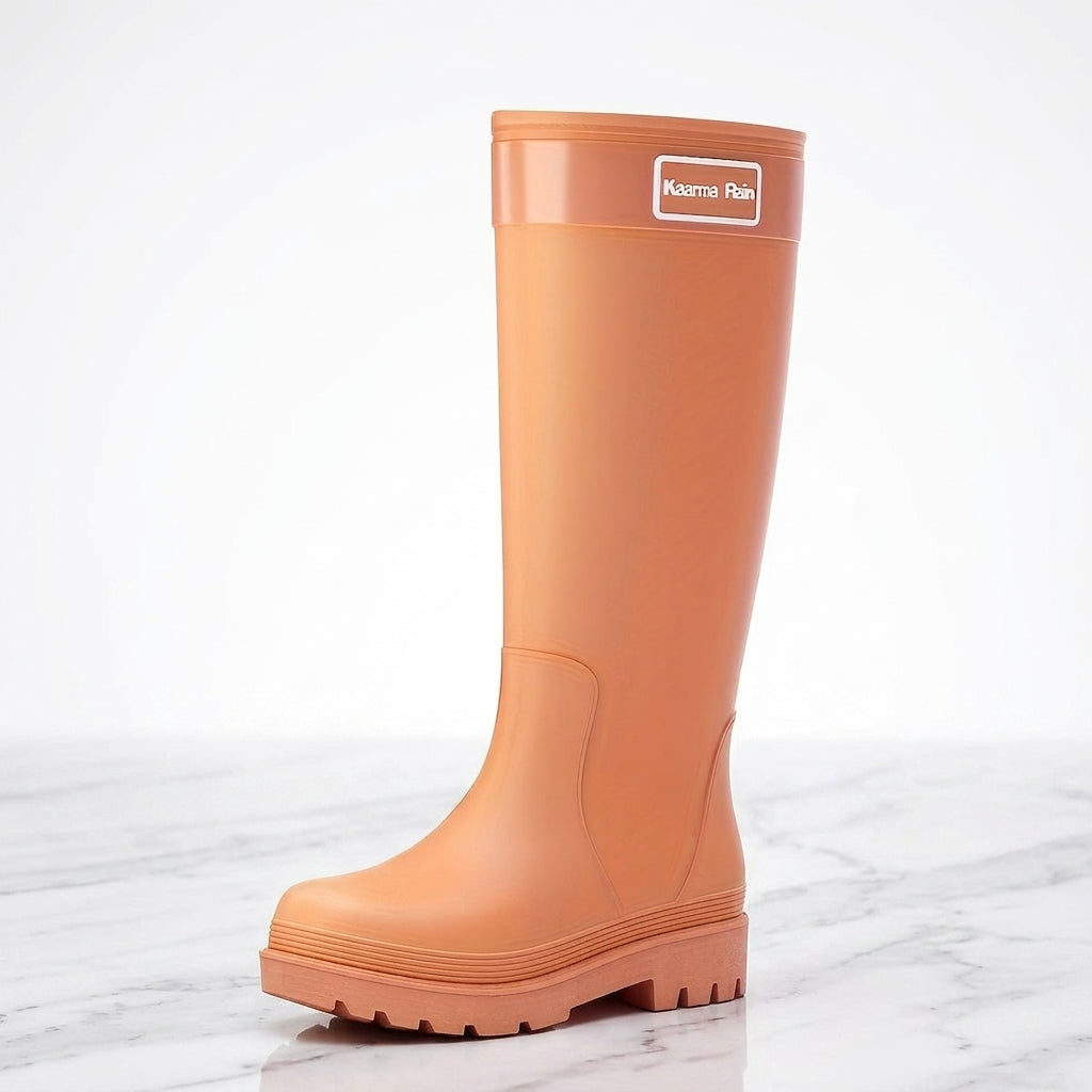 Women's Waterproof Knee-High Rain Boots – Non-Slip
