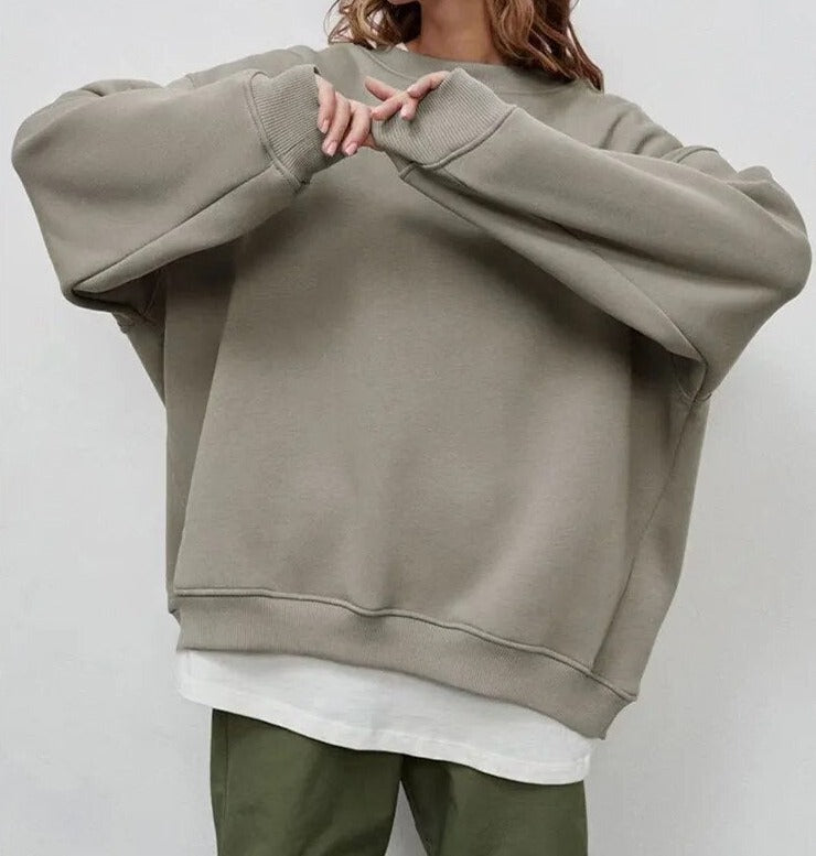 Women's Oversized Sweatshirt – Crew Neck Jumper