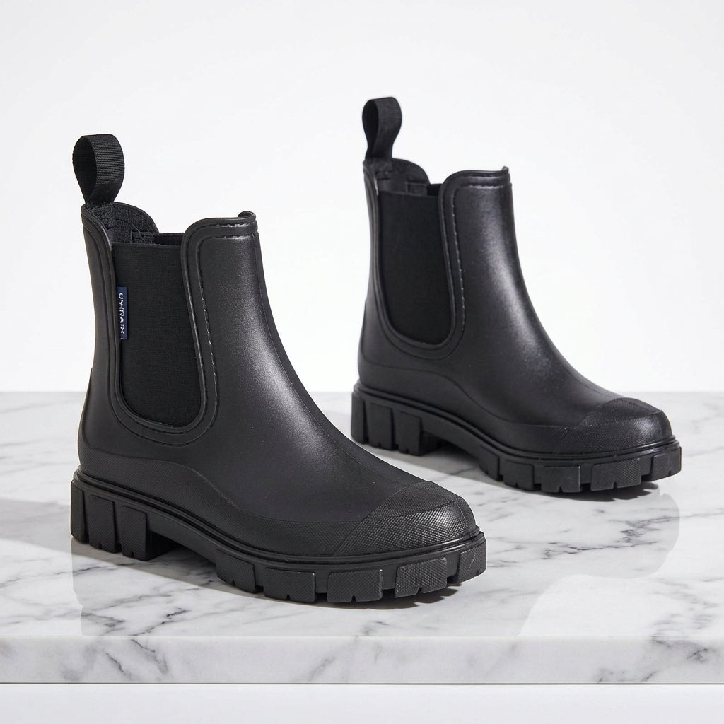 Women's Waterproof Chelsea Boots – Chunky Non-Slip Sole