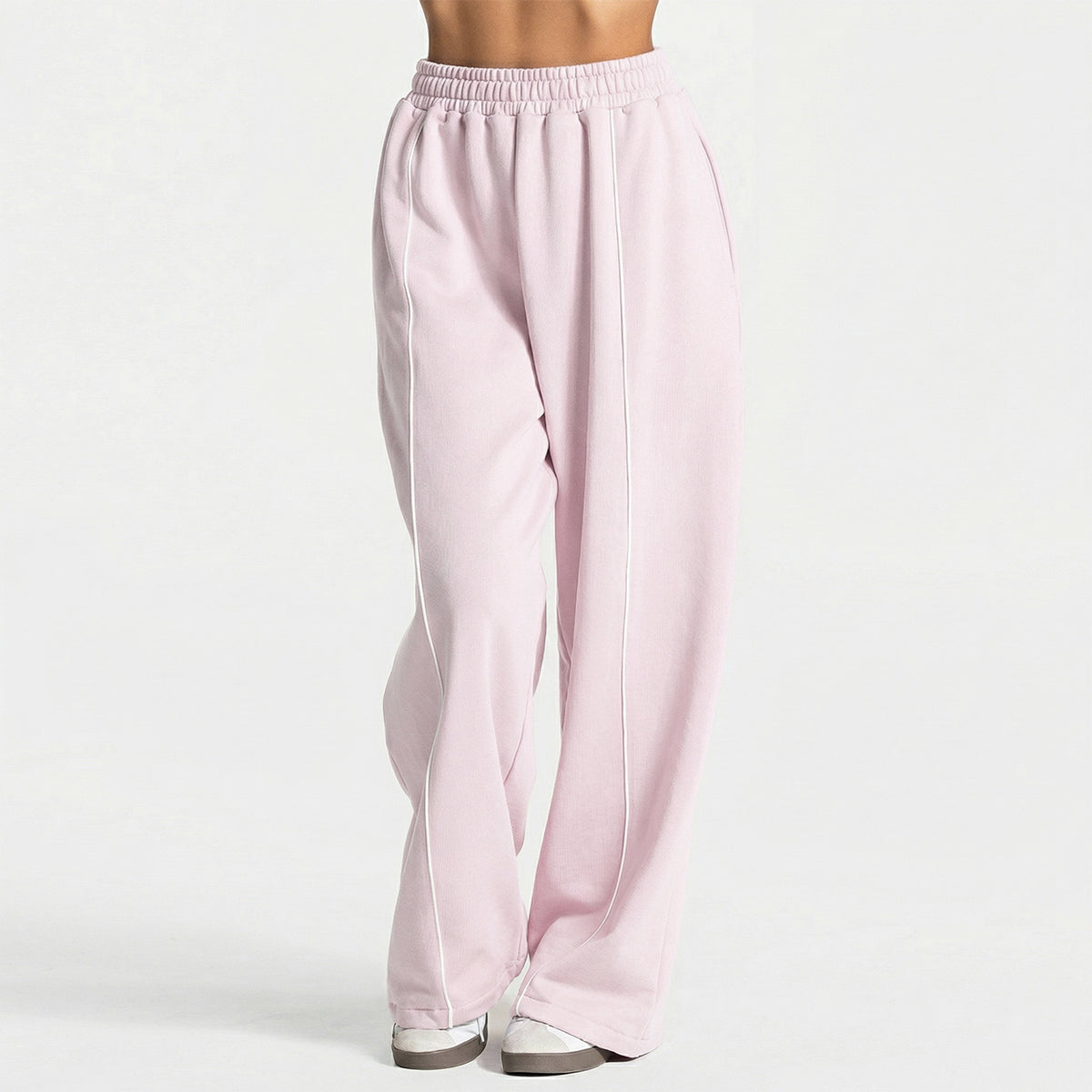Women's Silk Blend Flared Yoga Pants High-Stretch Wide-Leg