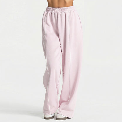 Women's Silk Blend Flared Yoga Pants High-Stretch Wide-Leg