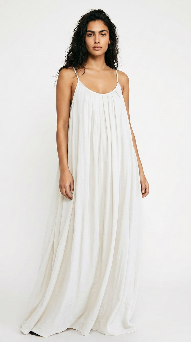 Women's Summer Maxi Dress – Spaghetti Strap Beach & Holiday Dress