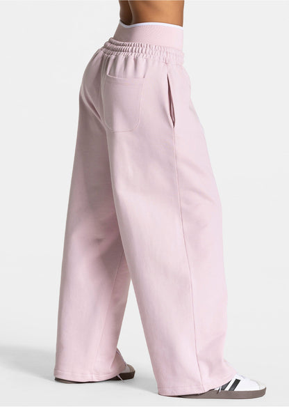 Women's Silk Blend Flared Yoga Pants High-Stretch Wide-Leg