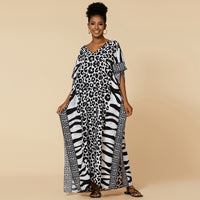 Black White Leopard Dot