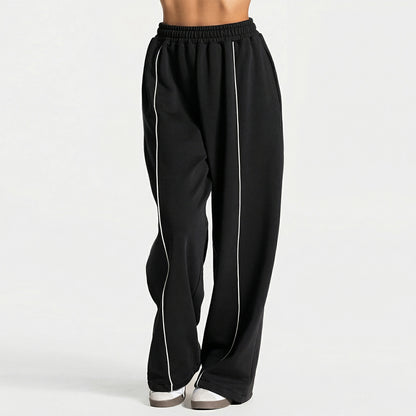Women's Silk Blend Flared Yoga Pants High-Stretch Wide-Leg