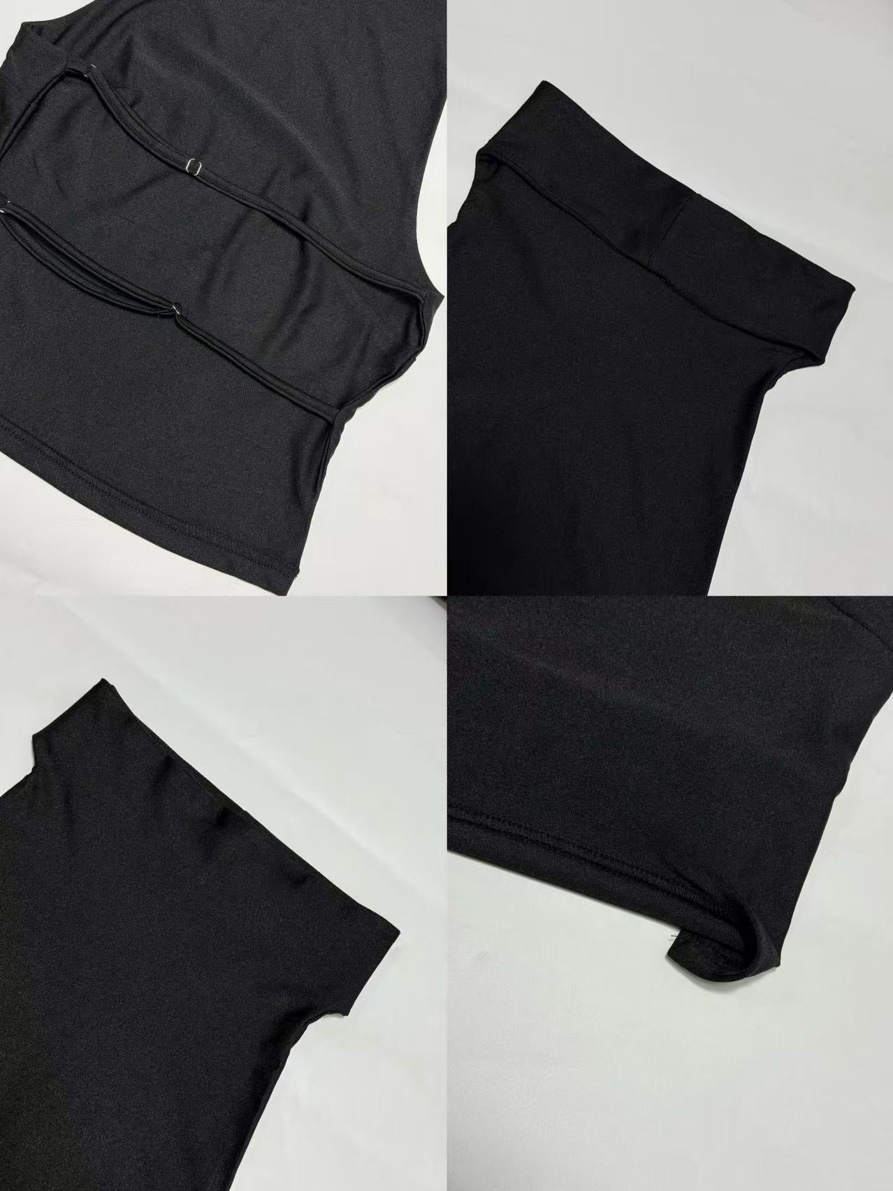 Satin Halter Neck Crop Top Women Sleeveless Backless