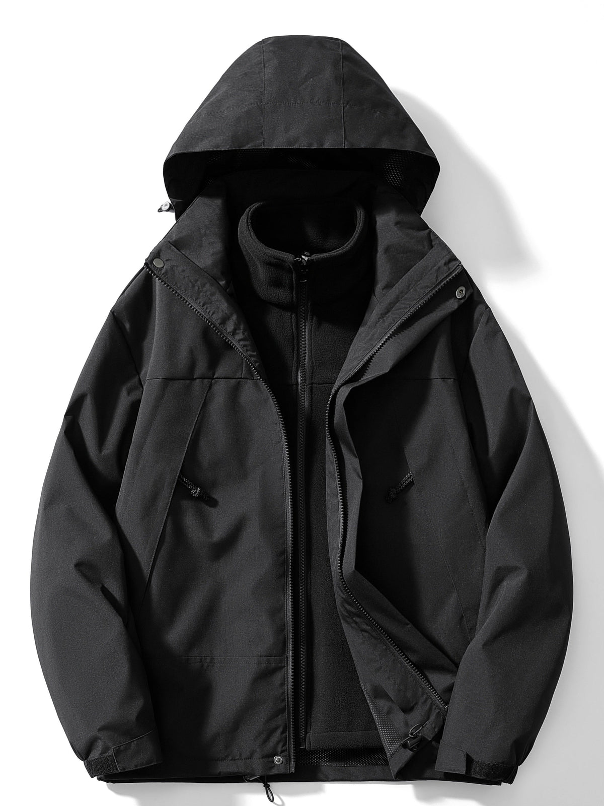Women's 3-in-1 Fleece Winter Jacket – Waterproof Hooded Coat