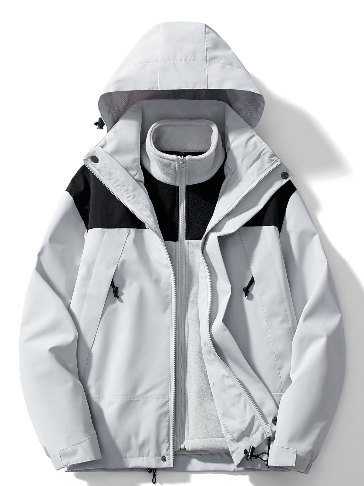 Women's 3-in-1 Fleece Winter Jacket – Waterproof Hooded Coat