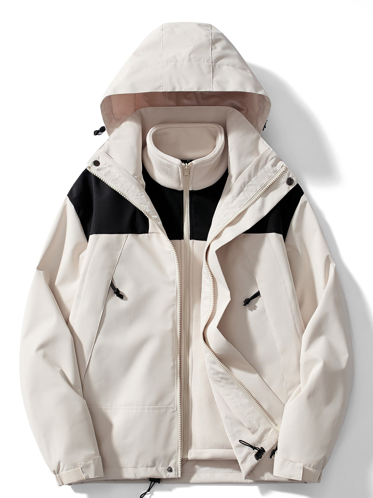 Women's 3-in-1 Fleece Winter Jacket – Waterproof Hooded Coat