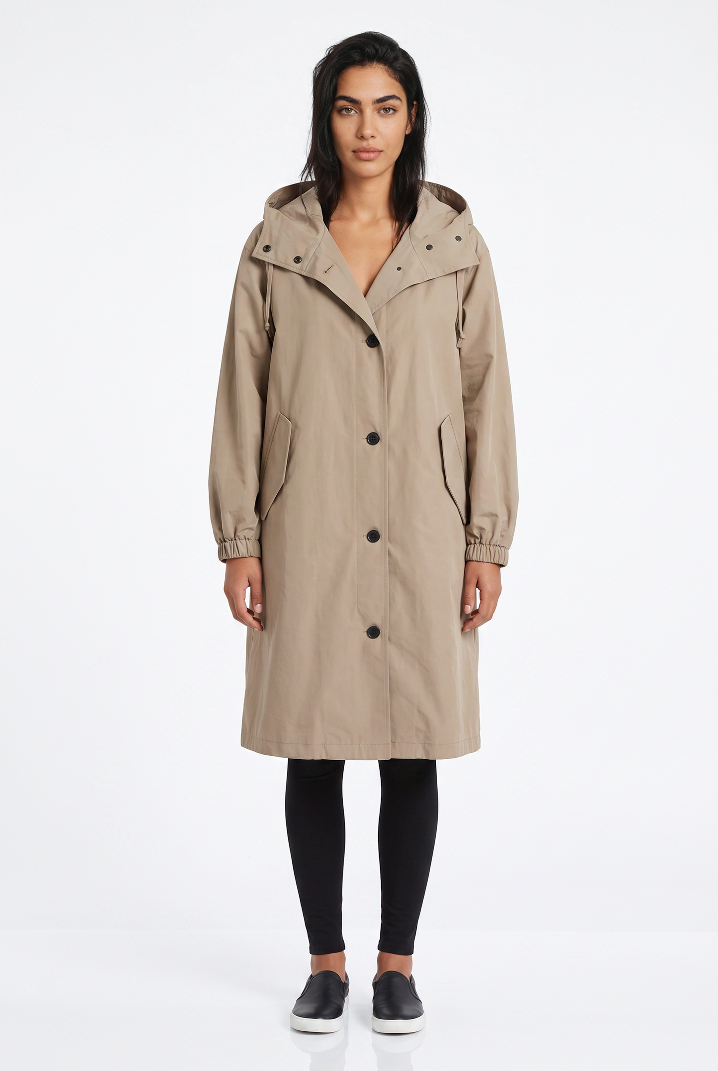 Women's Hooded Longline Mac – Oversized Fit
