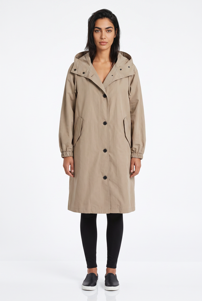 Women's Hooded Longline Mac – Oversized Fit