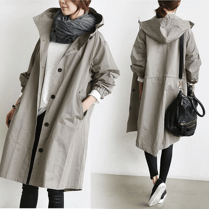 Women's Hooded Longline Mac – Oversized Fit