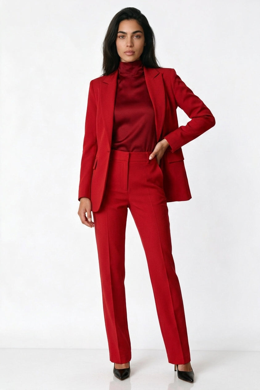 Women's Tailored Blazer – Single Breasted Notch Lapel Blazer Jacket