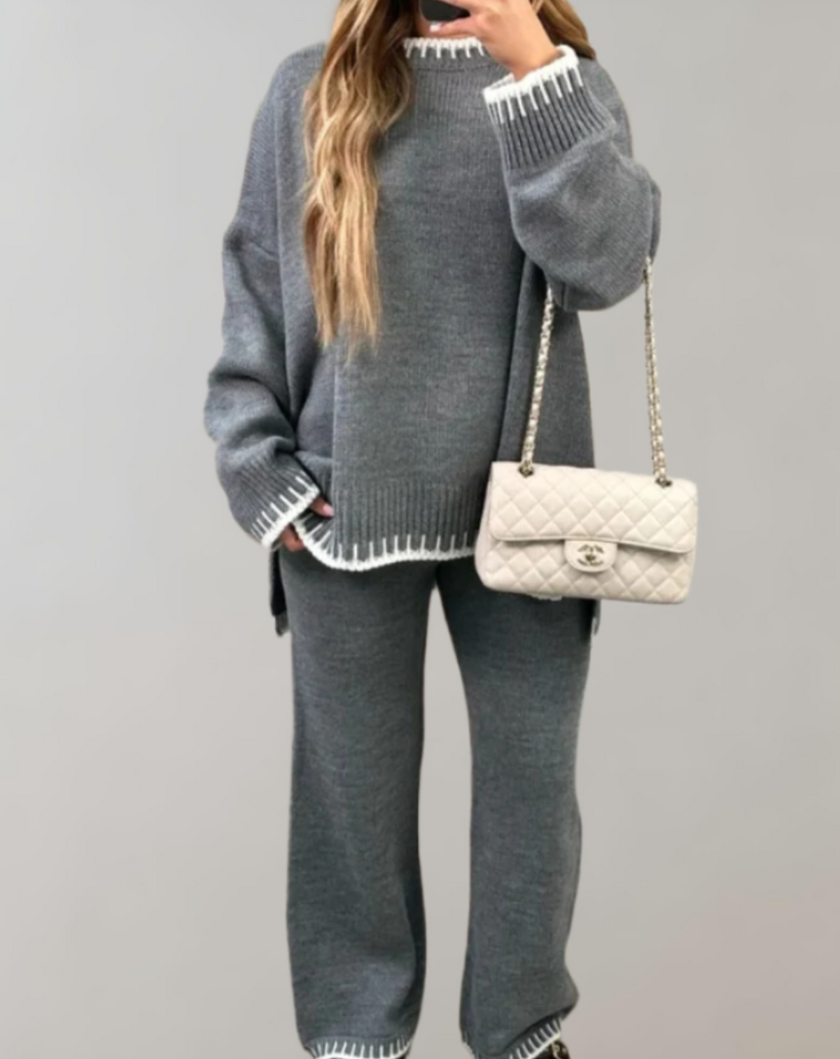 Women's Whipstitch Jumper & Trouser Co-ord Set