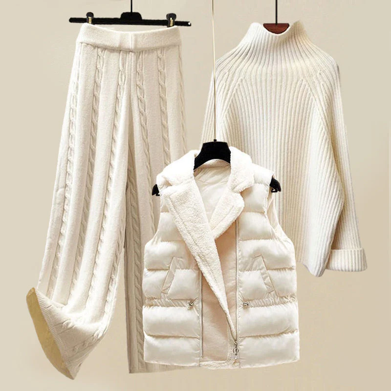 Women's Cable Knit Jumper & Trouser Co-ord