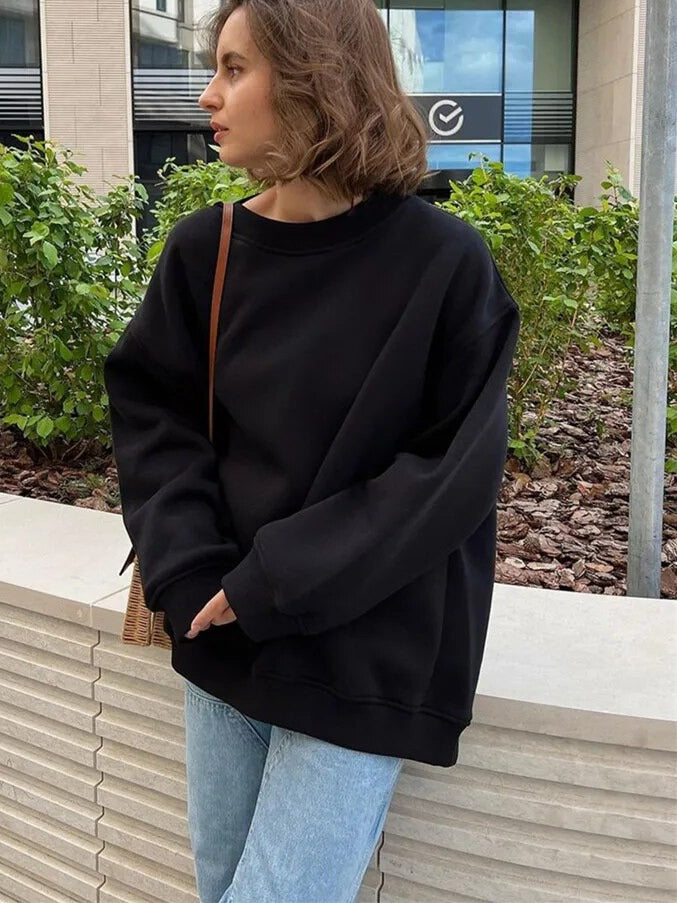 Women's Oversized Sweatshirt – Crew Neck Jumper