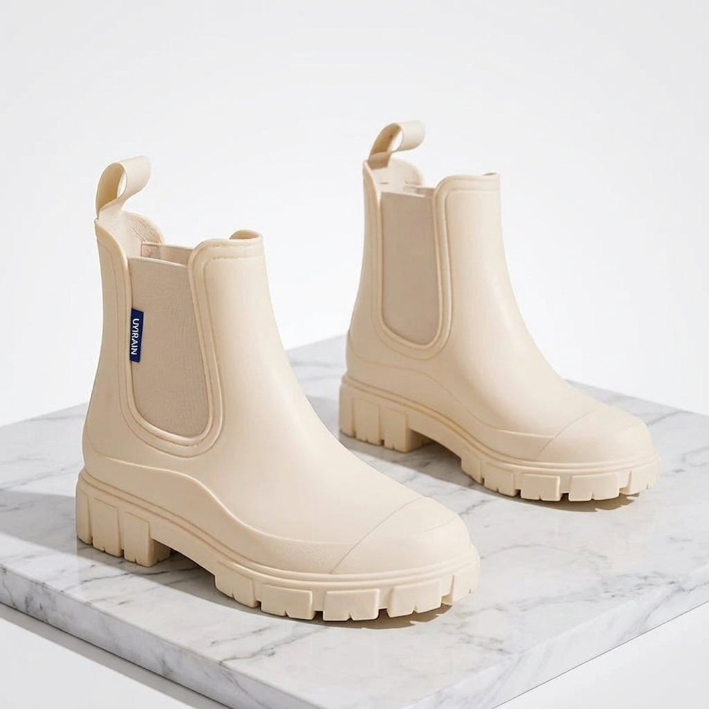 Women's Waterproof Chelsea Boots – Chunky Non-Slip Sole