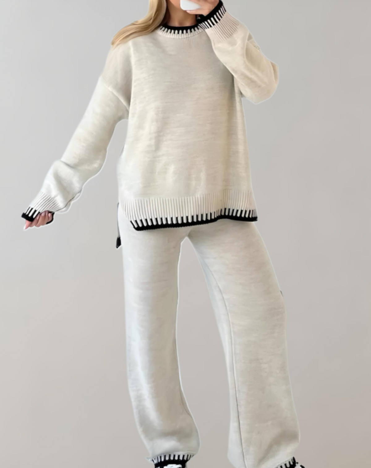 Women's Whipstitch Jumper & Trouser Co-ord Set
