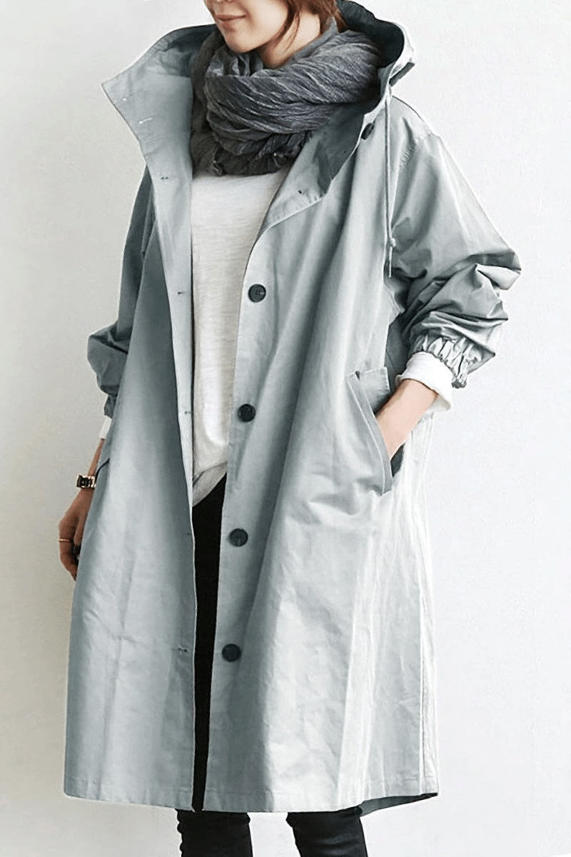 Women's Hooded Longline Mac – Oversized Fit