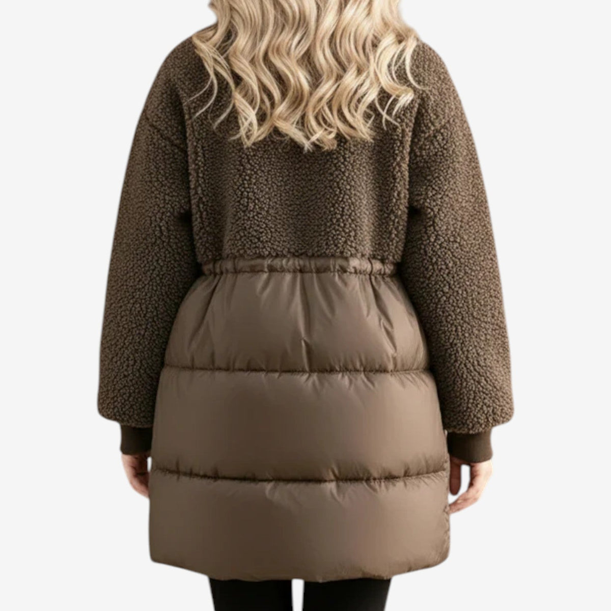 Women's Teddy Fleece Puffer Coat – Longline Winter Coat