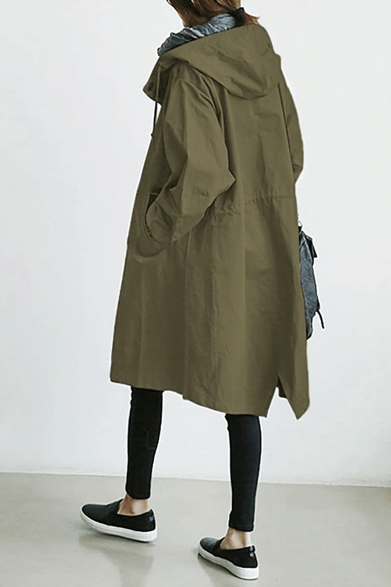 Women's Hooded Longline Mac – Oversized Fit