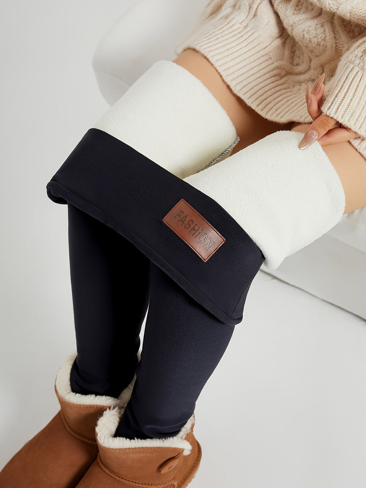 Women's Fleece-Lined Leggings – High-Waist Thermal Winter Leggings