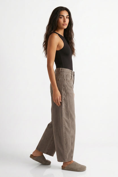 Women's Barrel Leg Jeans – High Waist Relaxed Fit