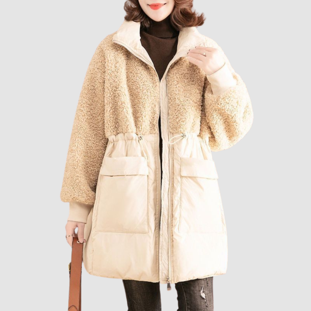 Women's Teddy Fleece Puffer Coat – Longline Winter Coat