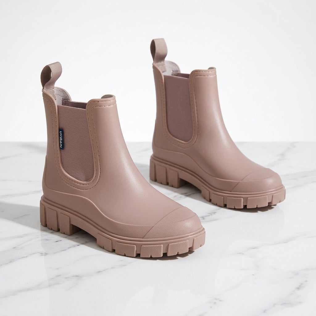 Women's Waterproof Chelsea Boots – Chunky Non-Slip Sole