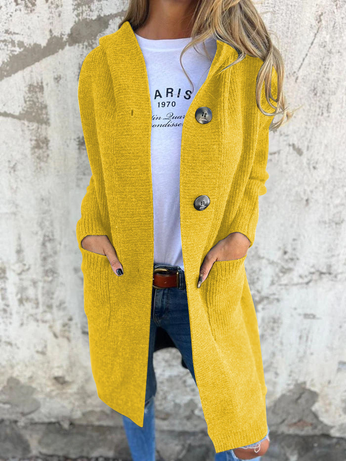 Women's Longline Knit Cardigan with Pockets