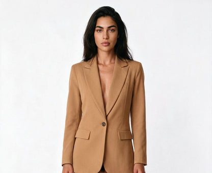 Women's Tailored Blazer – Single Breasted Notch Lapel Blazer Jacket