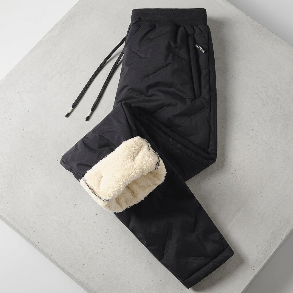 Women's Fleece-Lined Joggers – Thermal Winter