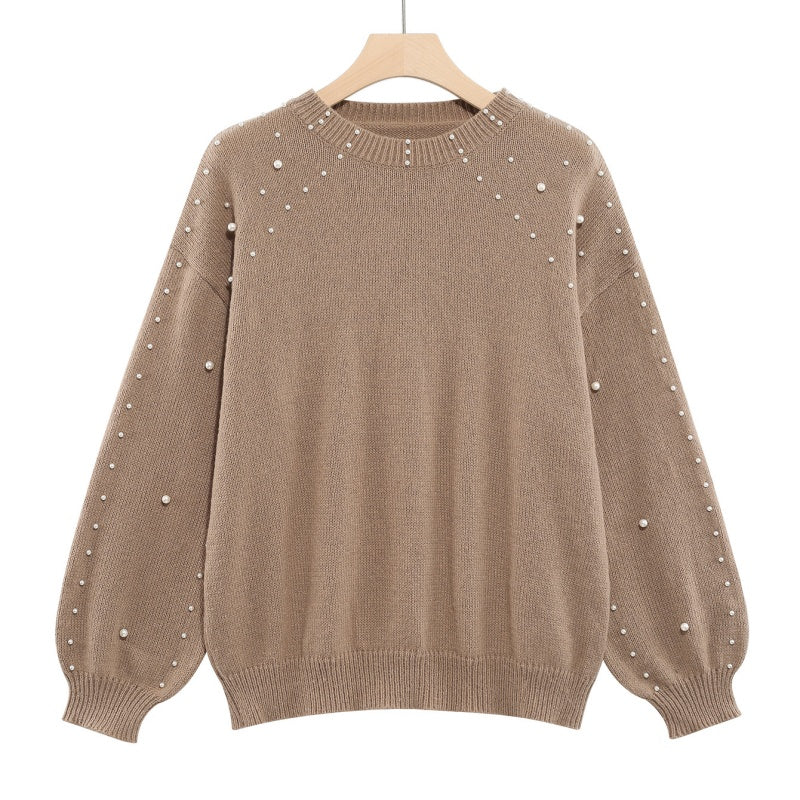 Women's Pearl Jumper – Balloon Sleeve Knit