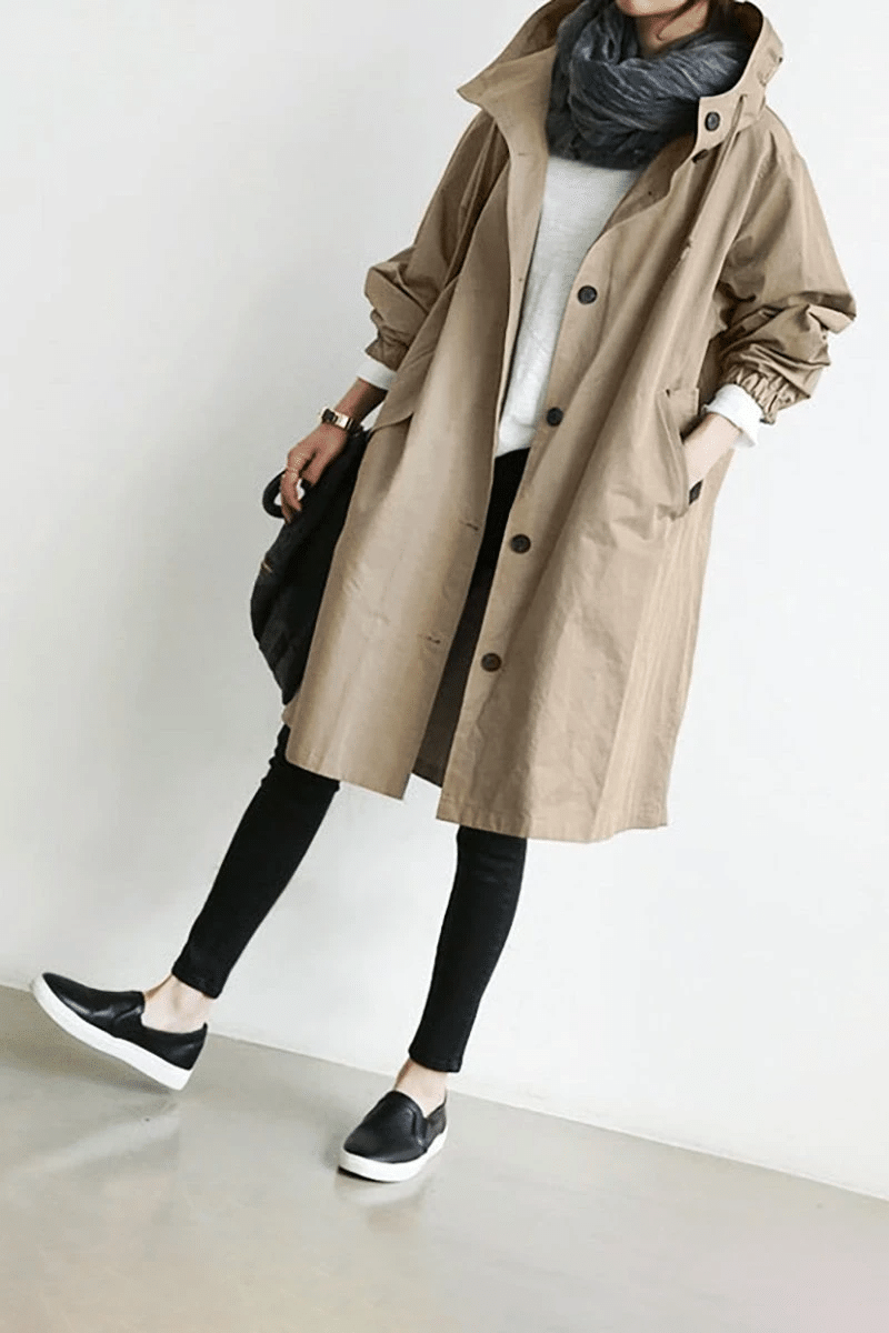 Women's Hooded Longline Mac – Oversized Fit