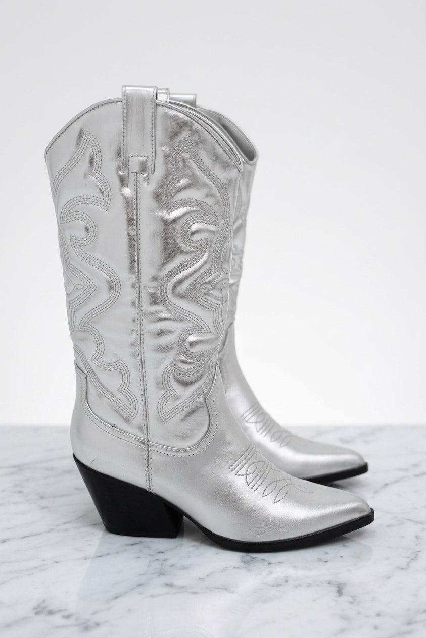 Women's Western Cowboy Boots – Pointed Toe Block Heel Boots