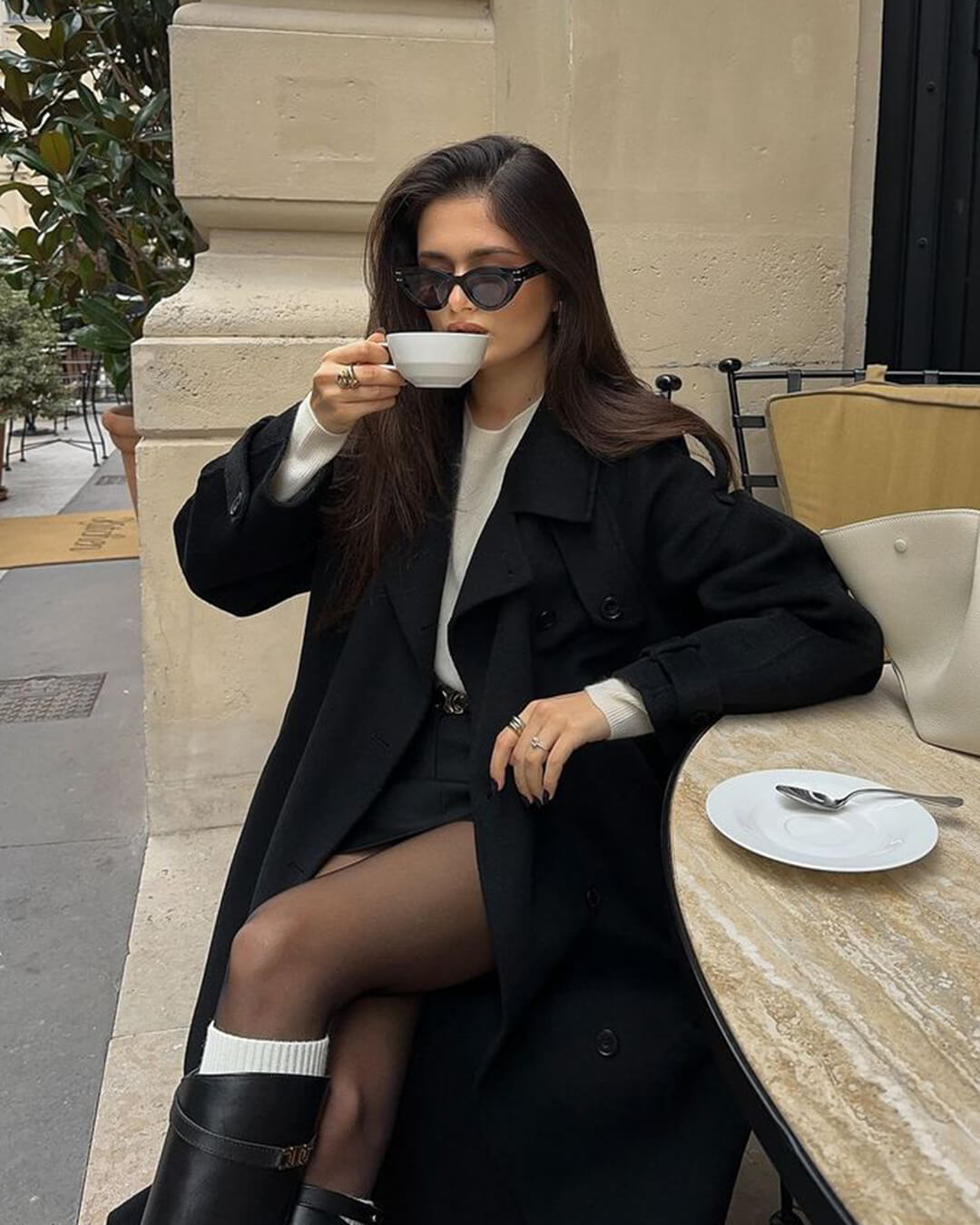 Women's Wool Trench Coat – Belted Winter Coat
