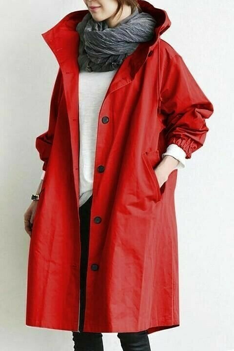 Women's Hooded Longline Mac – Oversized Fit