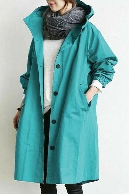 Women's Hooded Longline Mac – Oversized Fit