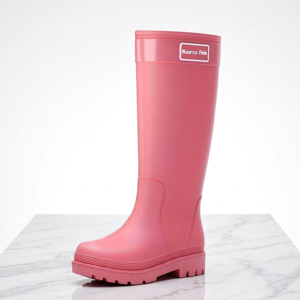 Women's Waterproof Knee-High Rain Boots – Non-Slip