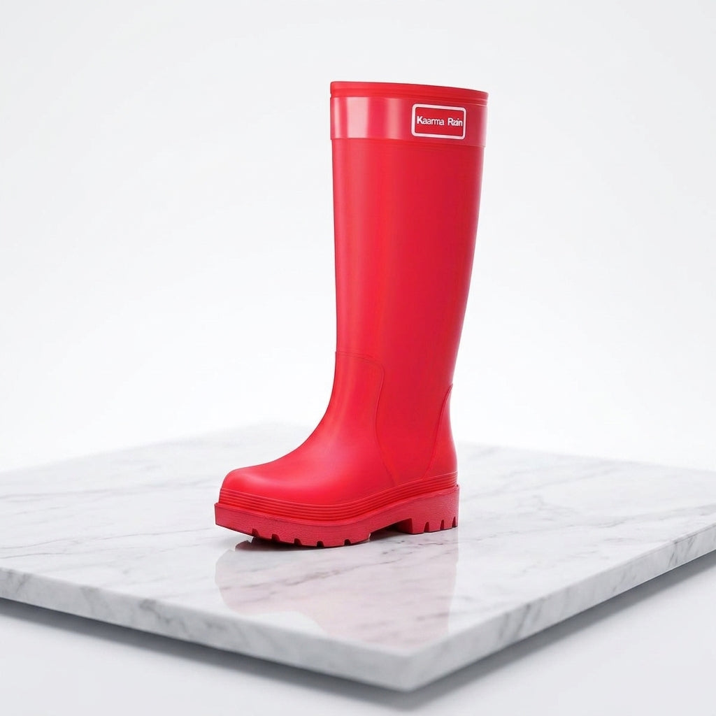 Women's Waterproof Knee-High Rain Boots – Non-Slip